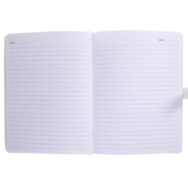Snap Journal - Pearl With Rose Gold Dots    