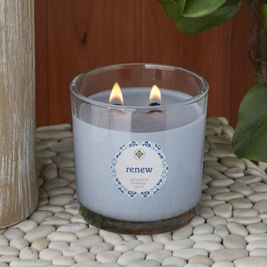 Root Candles Seeking Balance 2 Wick Spa Candle - Renew    