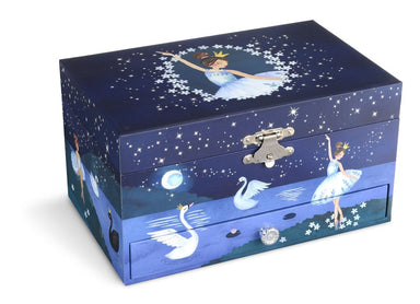 Swan Lake Musical Single Drawer Jewelry Box    