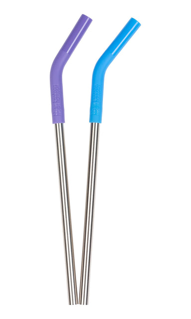 8mm Steel Straws - 2 Pack    