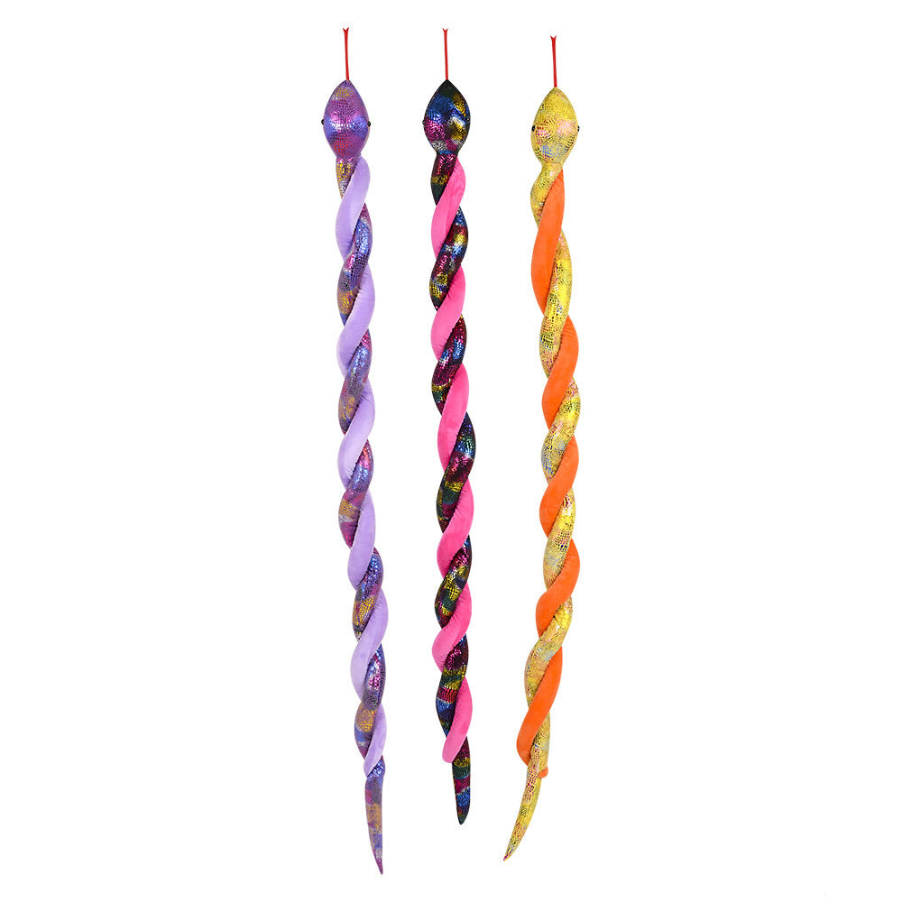 Metallic Twist 67 Inch Snakes - Pink, Lavender or Orange    