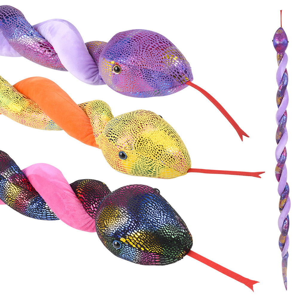 Metallic Twist 67 Inch Snakes - Pink, Lavender or Orange    