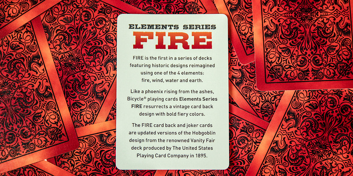 Bicycle Elements of Fire Playing Cards    