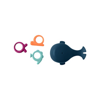 Chomp Hungry Whale Bath Toy - Navy    