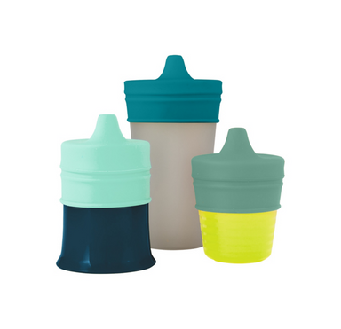 Snug Spout Blue - Universal Silicone Sippy Lid    