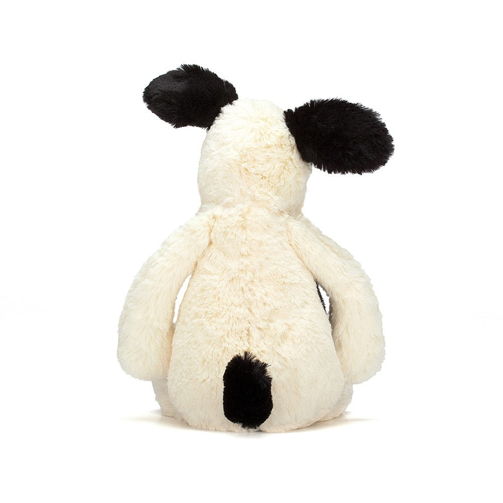 Jellycat Bashful Black and Cream Puppy - Huge    