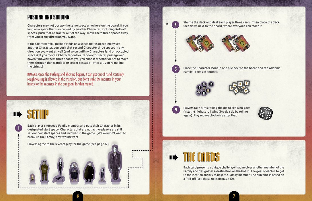 The Addams Family - A Delightfully Frightful Creepy Board Game    
