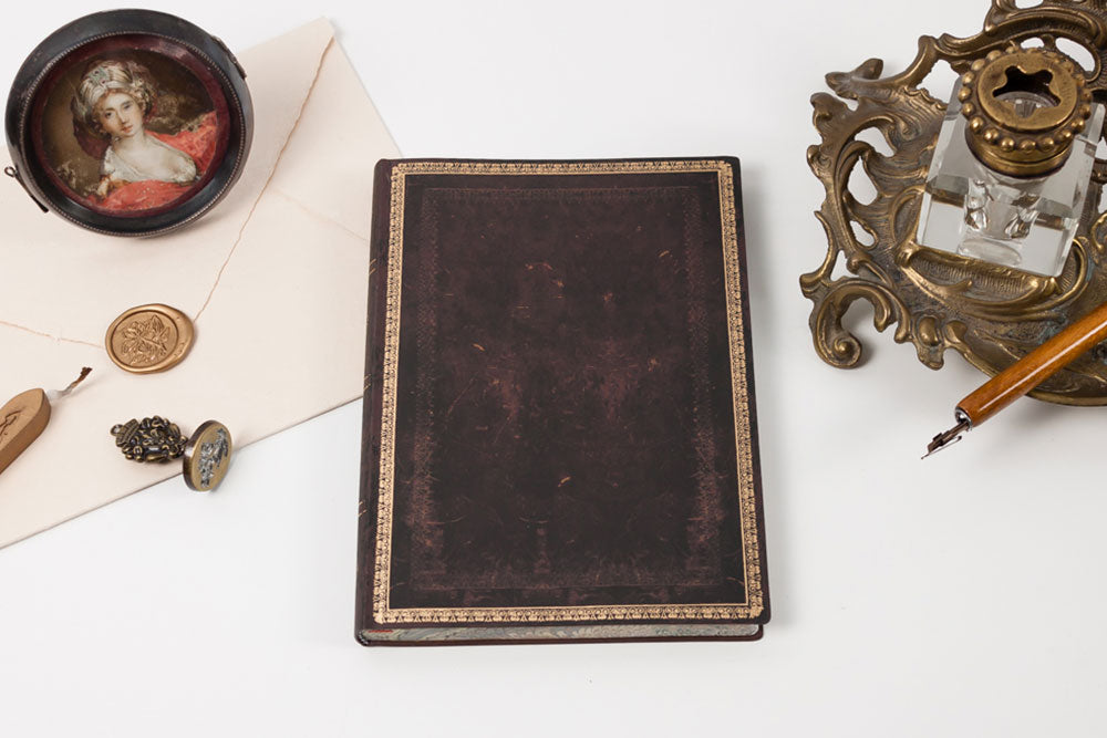 Paperblanks Black Moroccan Unlined Grande Hardcover Sketchbook Journal    