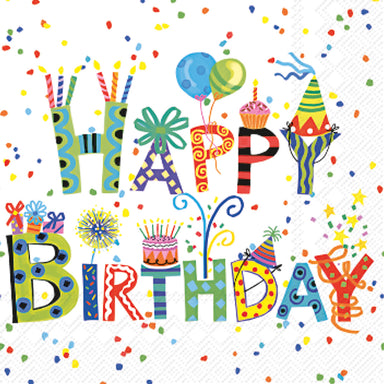 Happy Birthday - Cocktail Napkins    