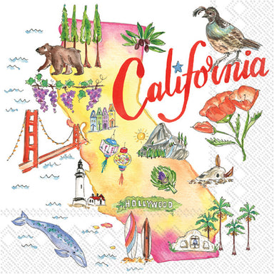 California State - Cocktail Napkins    