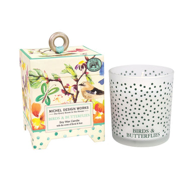 Birds & Butterflies Soy Wax Candle    
