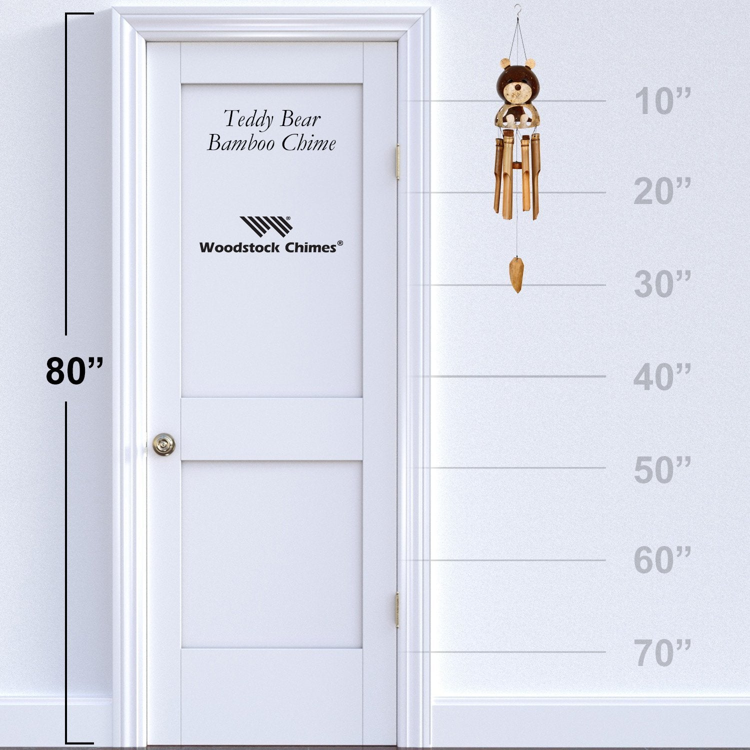Teddy Bear Bamboo Chime    