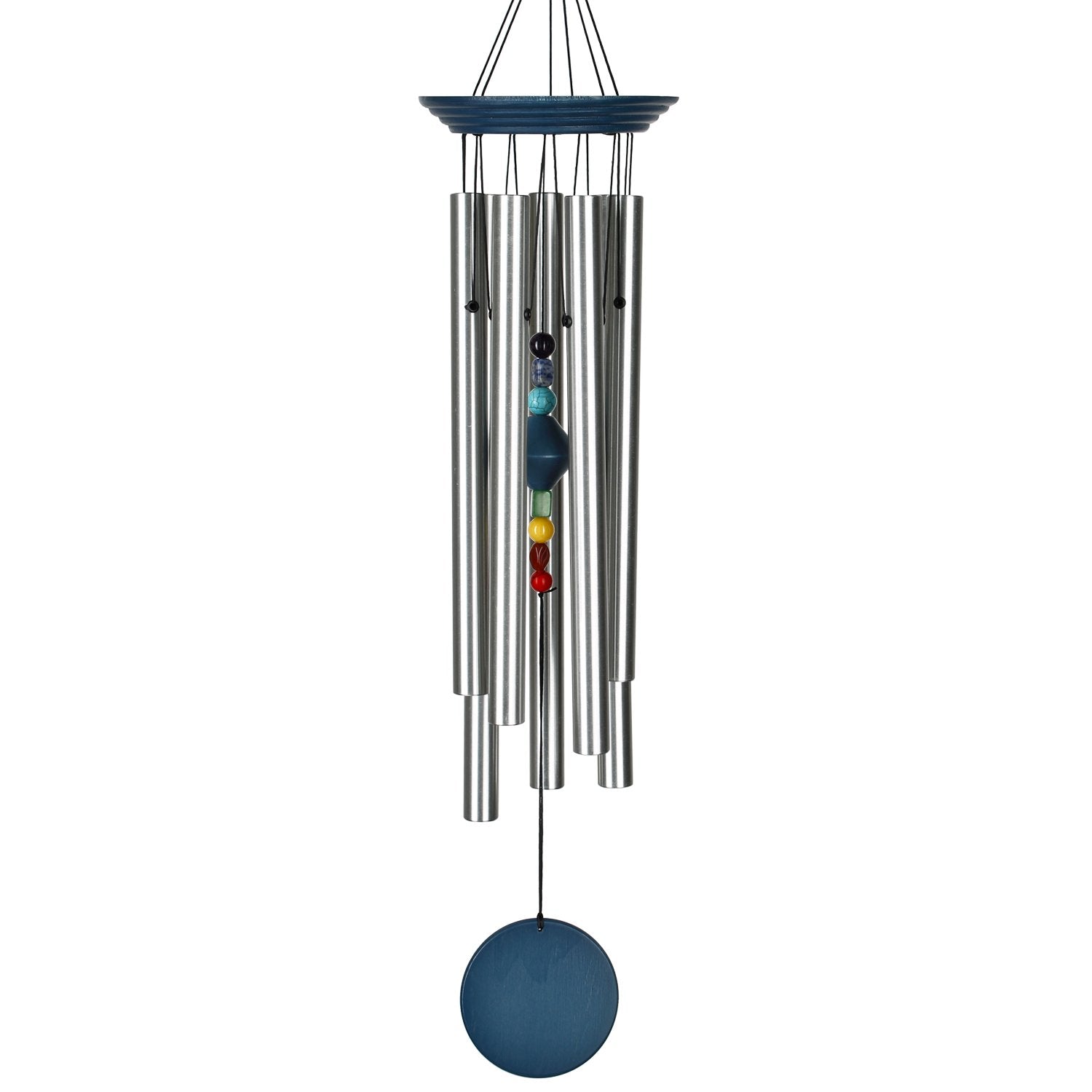 Chakra Chime - Large Blue Seven Stones    