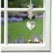 Crystal Heart Cascade - Rose    