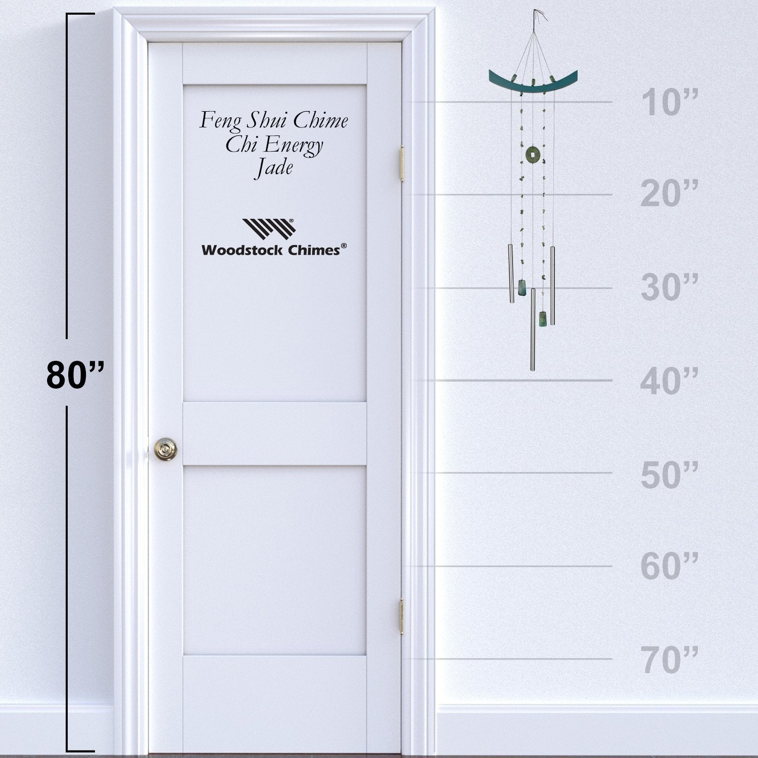 Feng Shui Chime - Chi Energy, Jade    