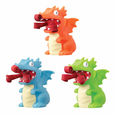 Curly Pop Fire Breathing Dragons (Single) - Green, Blue, or Orange