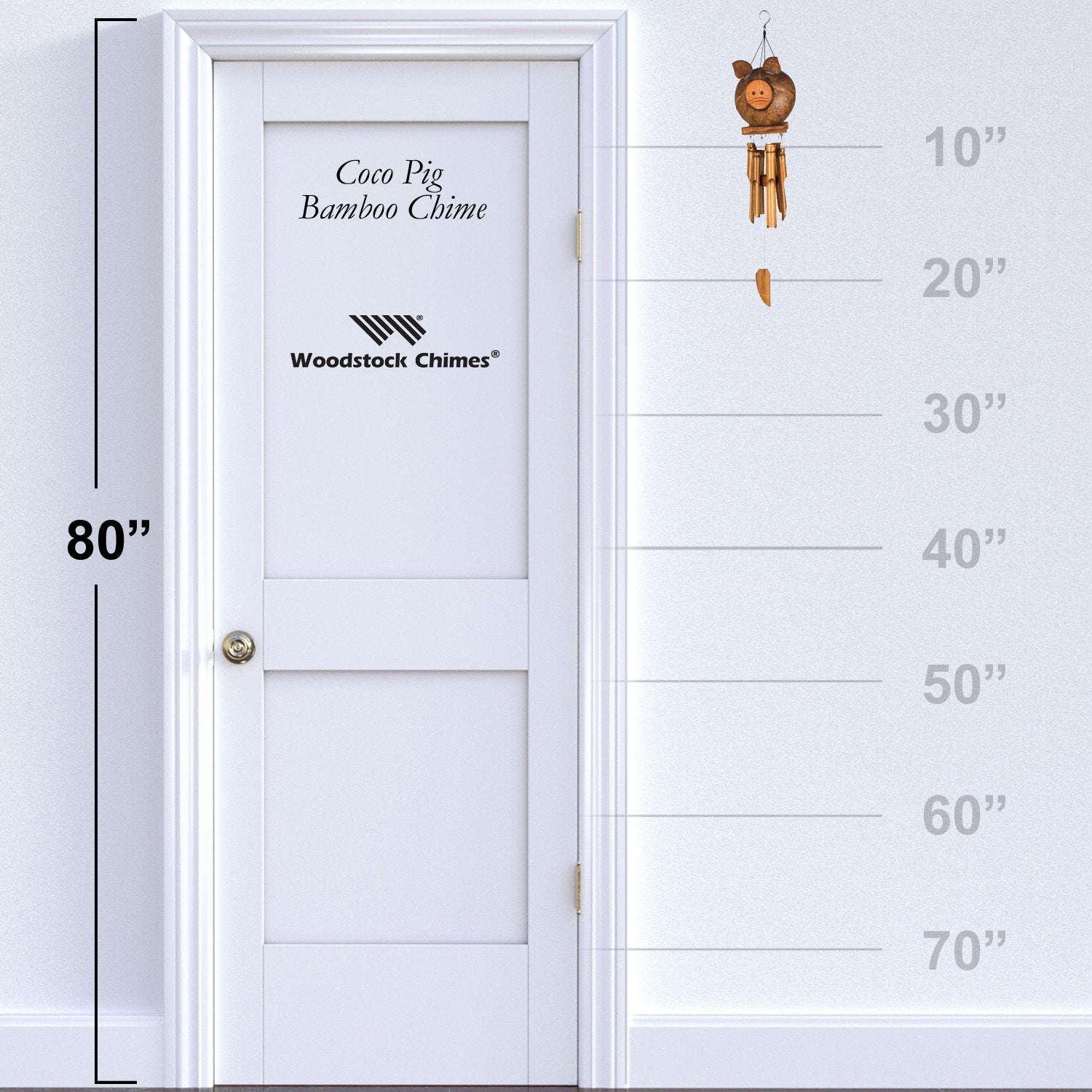 Coco Pig Bamboo Chime    