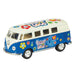 Diecast '62 VW Classic Peace & Love Bus (Single) - Random Color