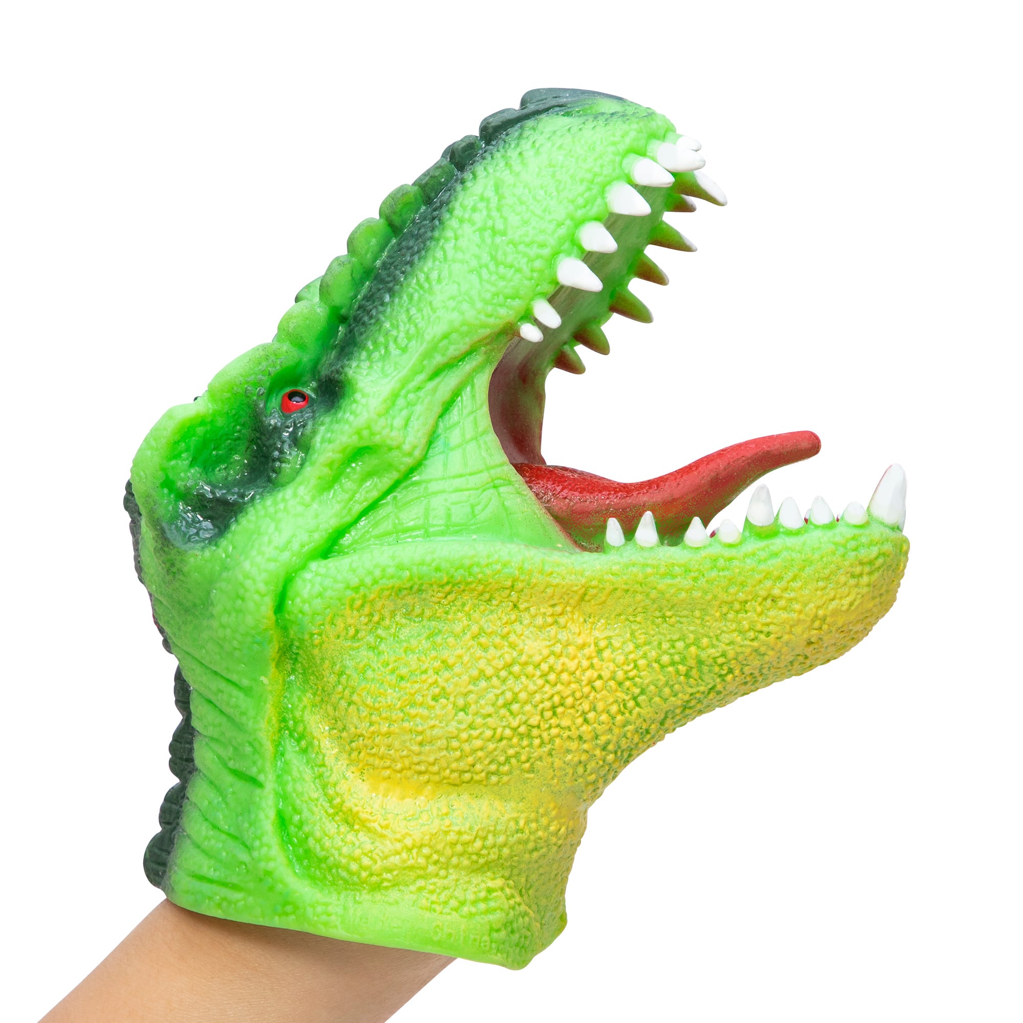 Dinosaur Hand Puppet - (Single) Brown, Green or Red
