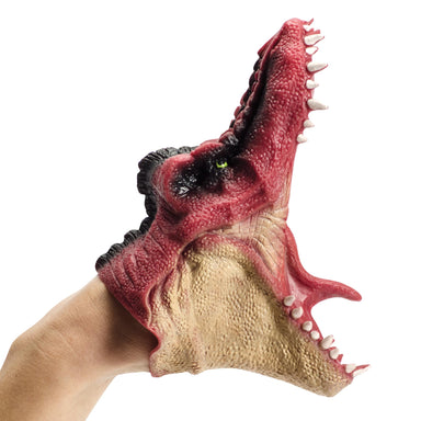 Dinosaur Hand Puppet - (Single) Brown, Green or Red
