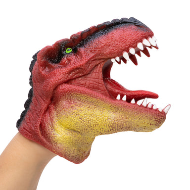 Dinosaur Hand Puppet - (Single) Brown, Green or Red