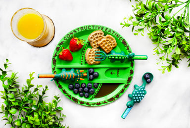 Constructive Eating Dinosaur Plate    