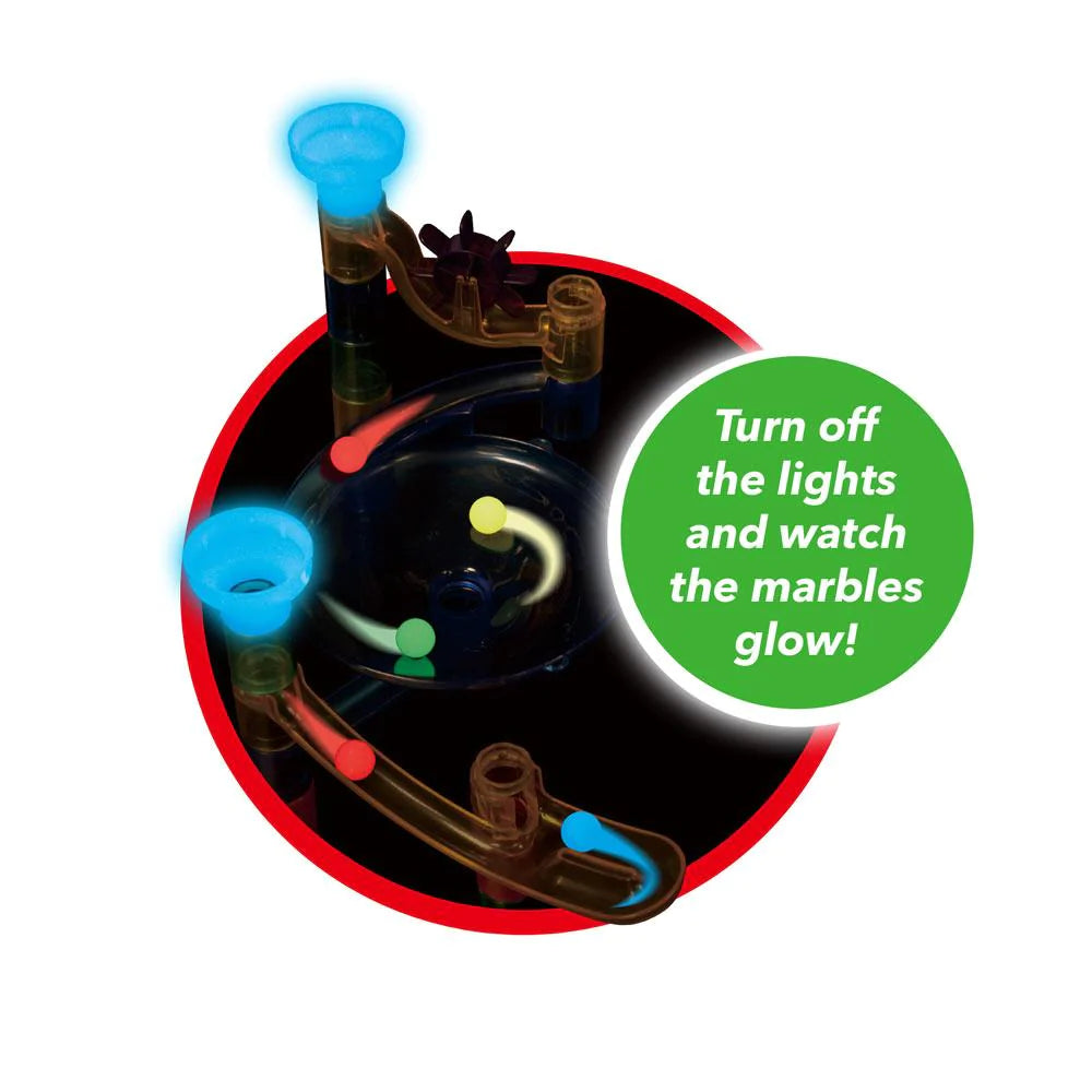 Glow Super Marble Run - 60 Pieces    