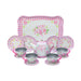Fancy Floral Tin Tea Set    