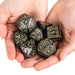 Titan Dice - Nyx Smoke With Gold 25mm Polyhedral Dice    