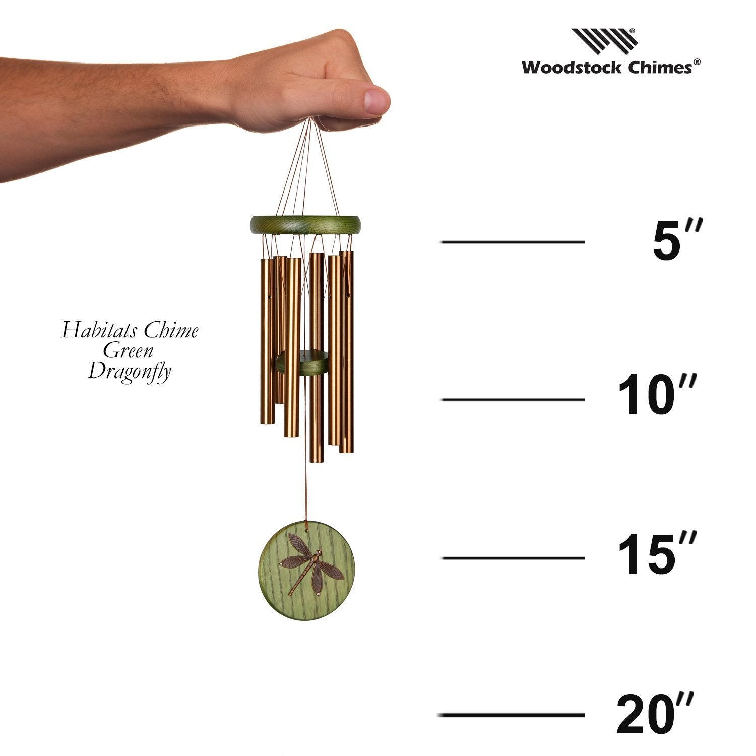 Habitats Chime - Green Dragonfly    