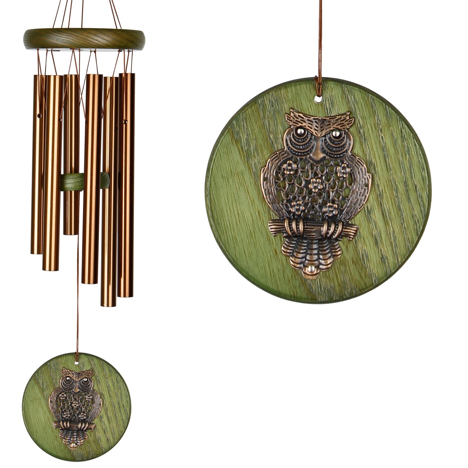 Habitats Chime - Green Owl    