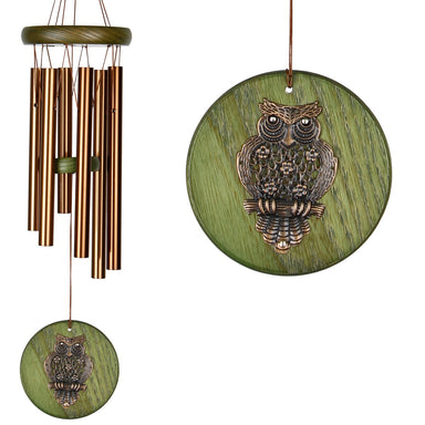 Habitats Chime - Green Owl    