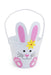 White Bunny Felted Basket    