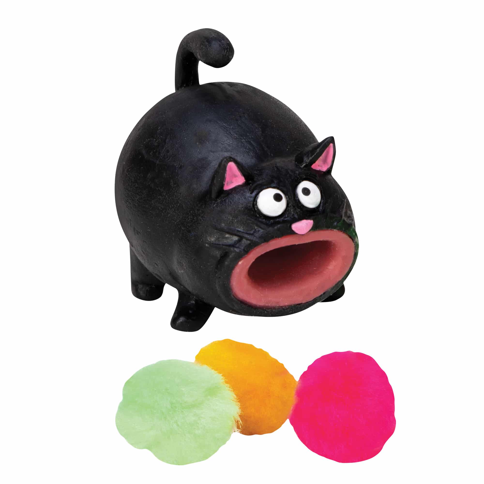 The Cat Has a Hairball! - Orange, Black or Grey Cat    