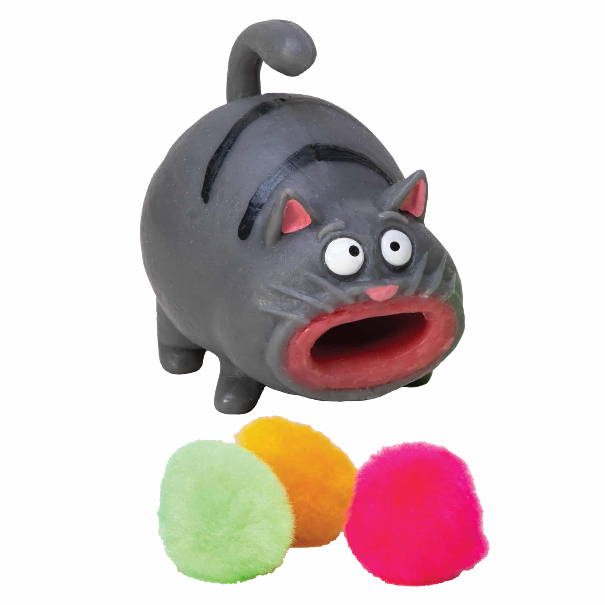 The Cat Has a Hairball! - Orange, Black or Grey Cat    