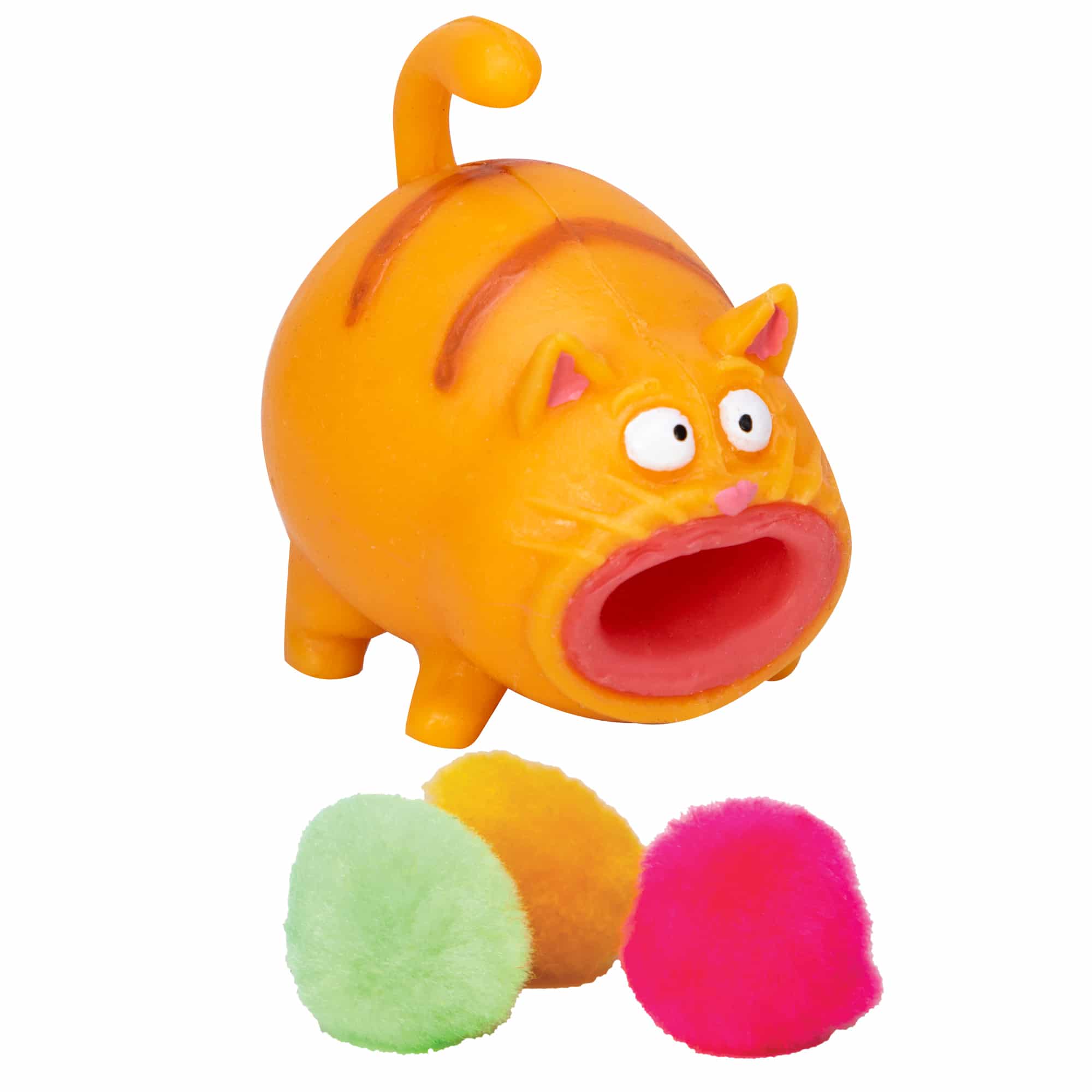 The Cat Has a Hairball! - Orange, Black or Grey Cat    