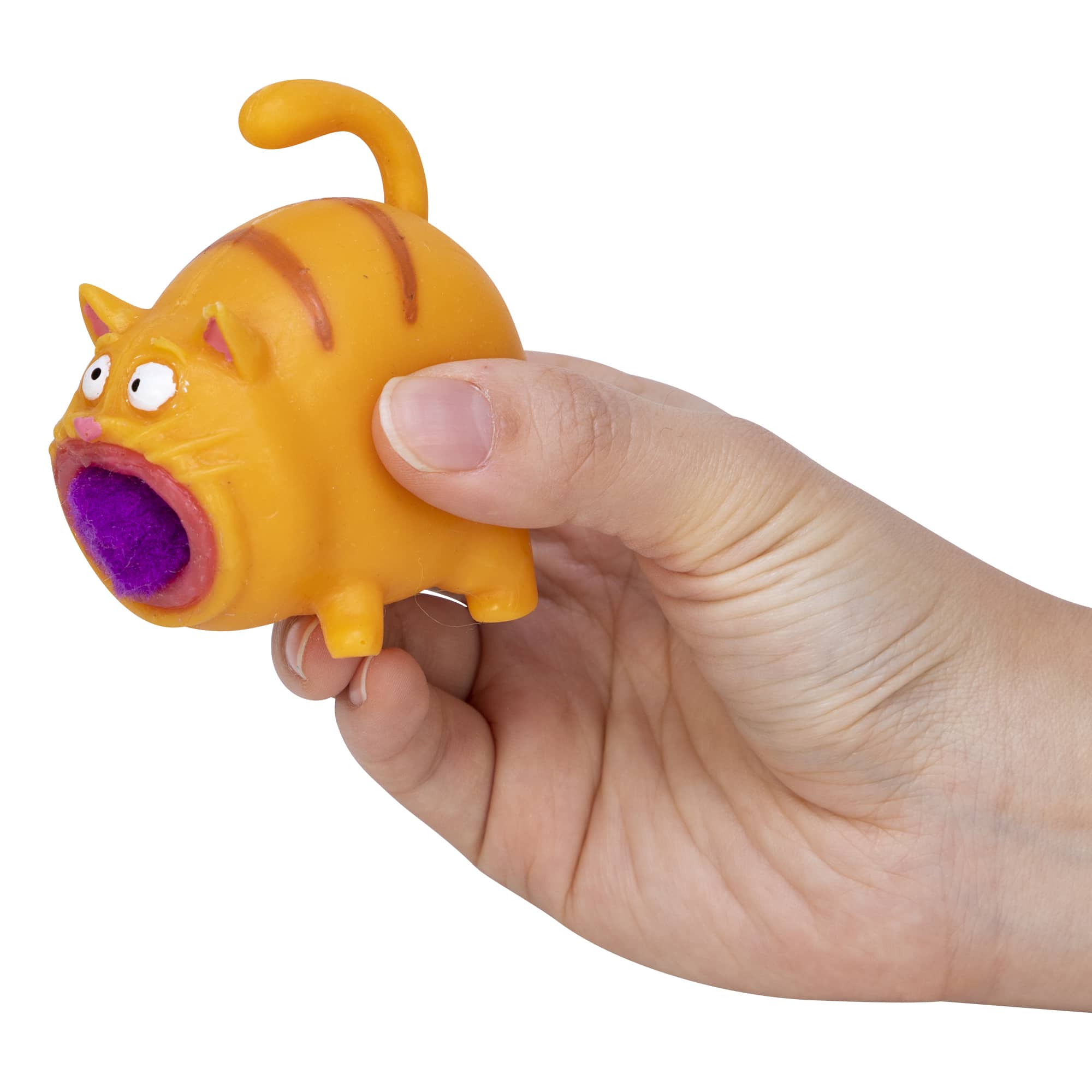 The Cat Has a Hairball! - Orange, Black or Grey Cat    