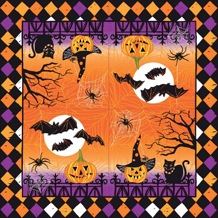 Cocktail Napkin - Haunted Halloween    