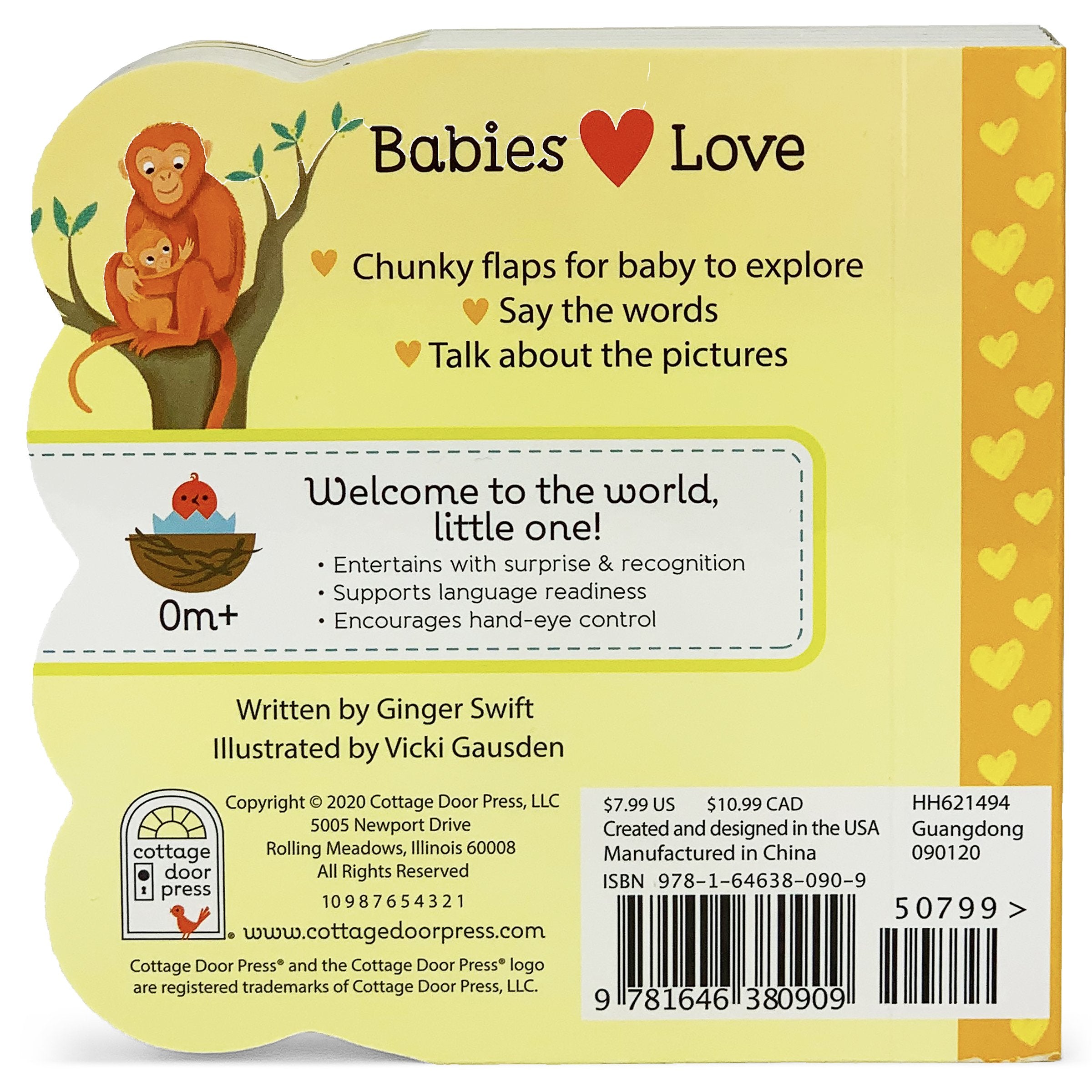Babies Love Hugs - Lift A Flap Book    