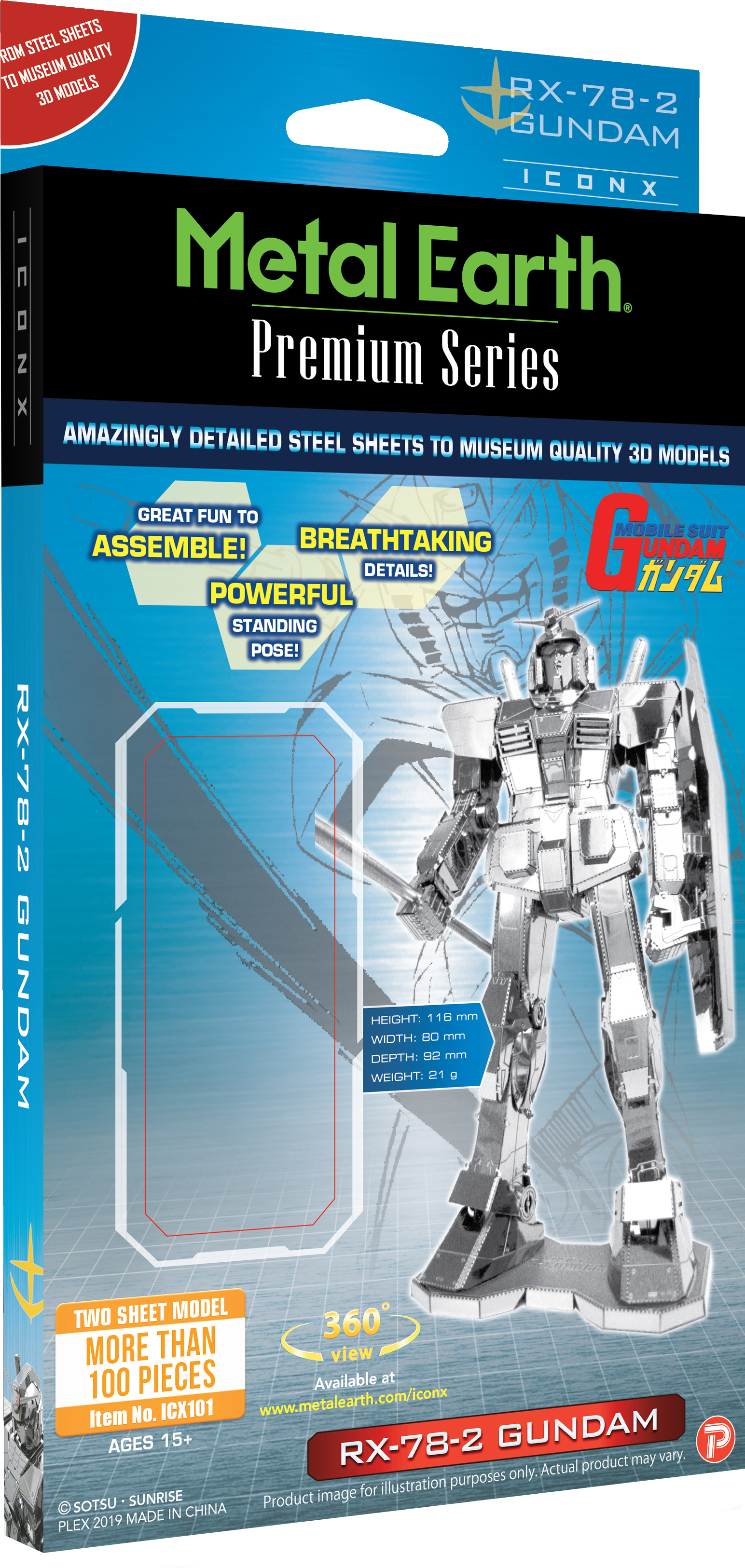 Metal Earth Iconx - RX-78-2 Gundam    