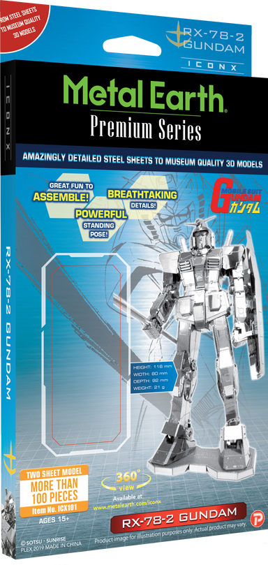 Metal Earth Iconx - RX-78-2 Gundam    