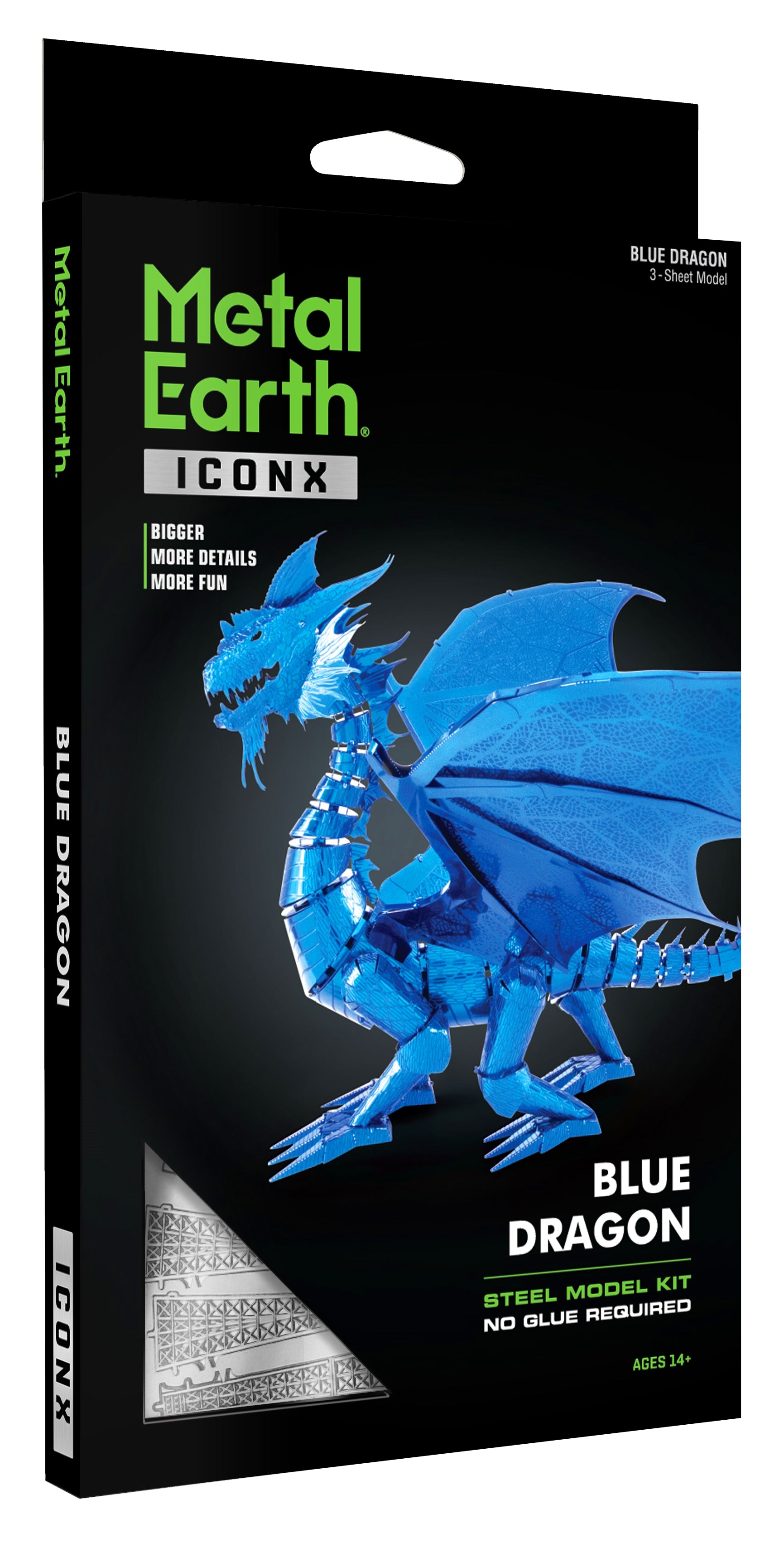 Metal Earth Iconx - Blue Dragon    