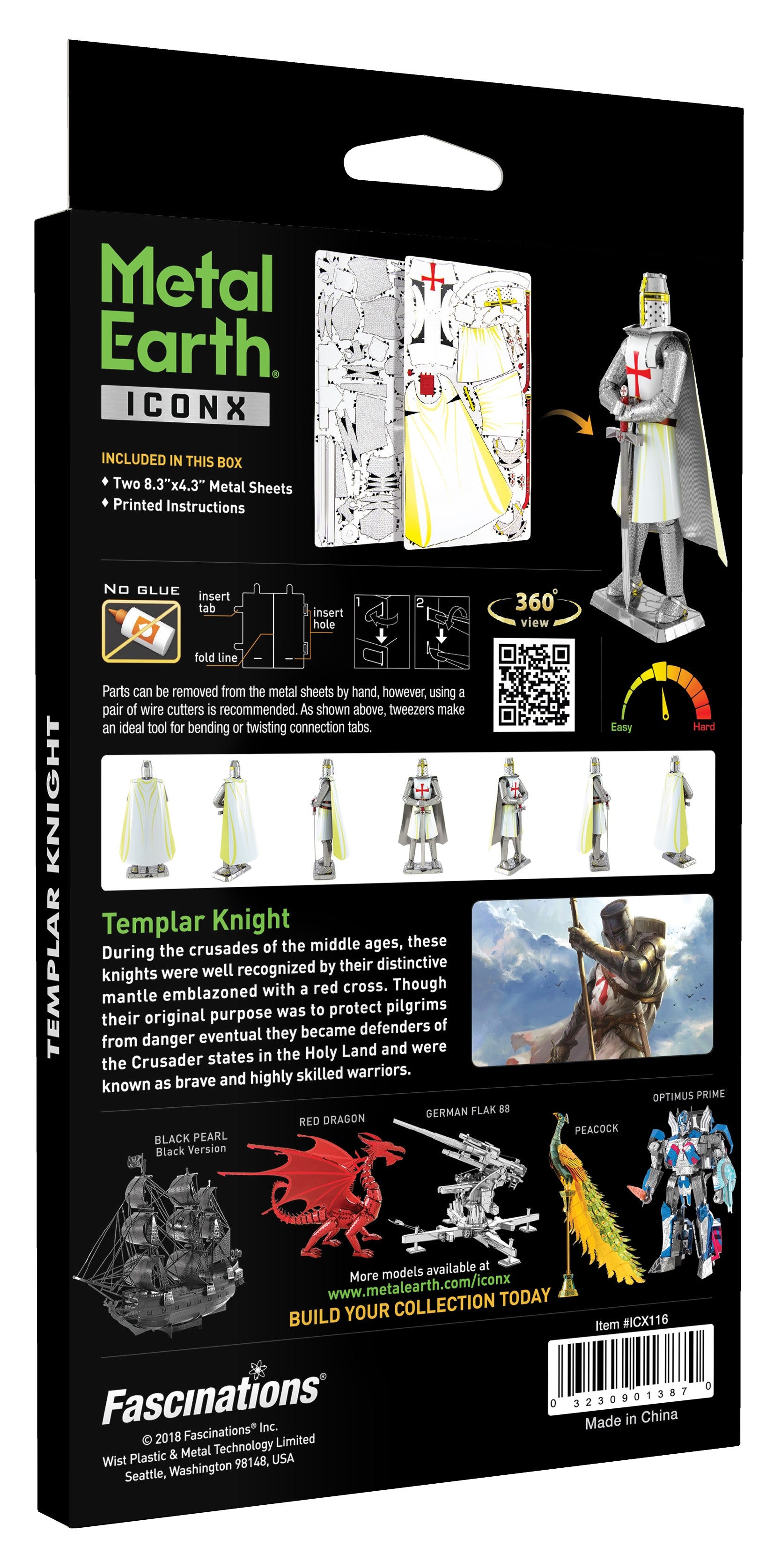 Metal Earth Iconx - Templar Knight    