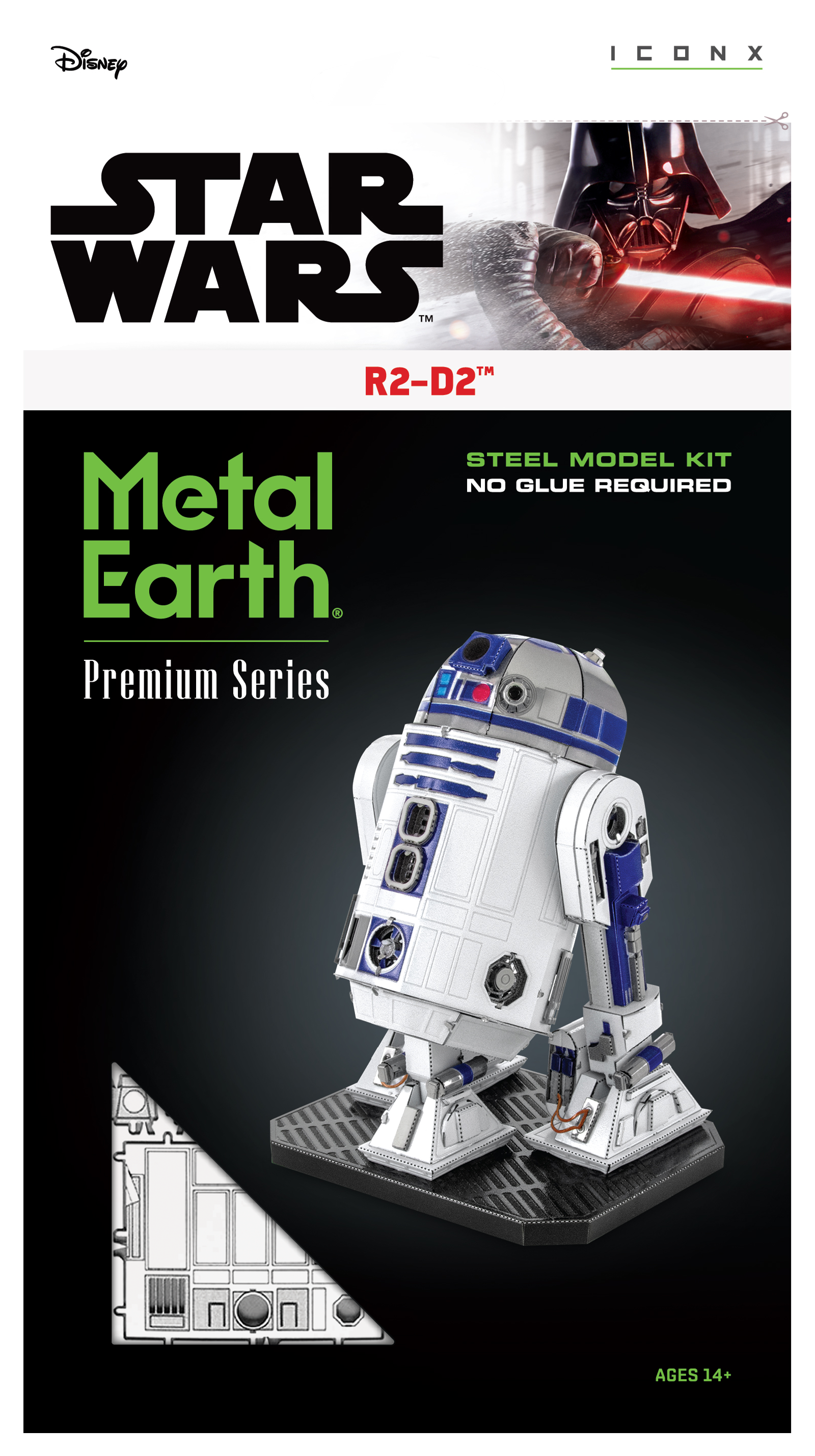 Metal Earth Iconx - Star Wars R2-D2    