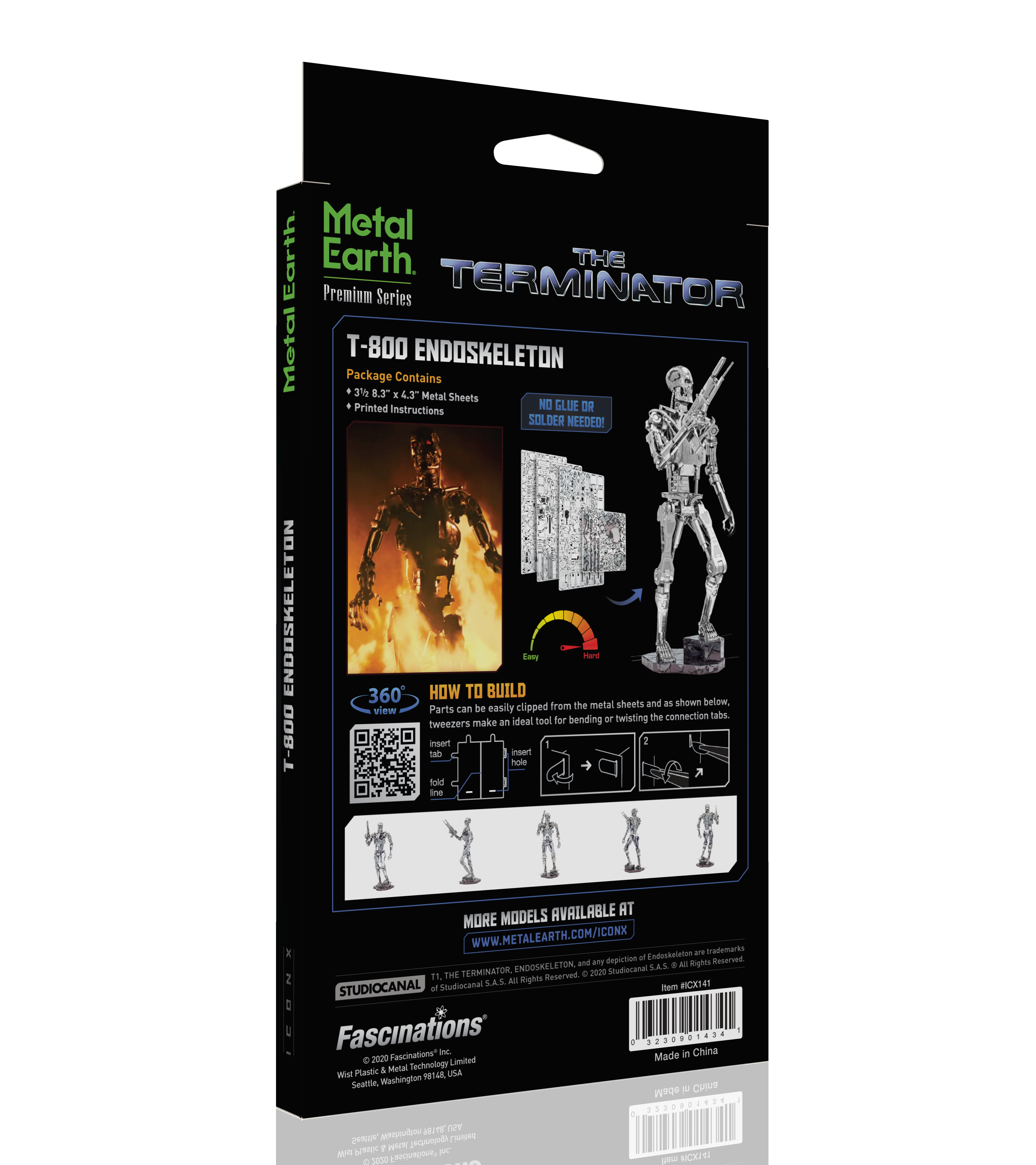 Metal Earth Iconx - The Terminator T-800 Endoskeleton    