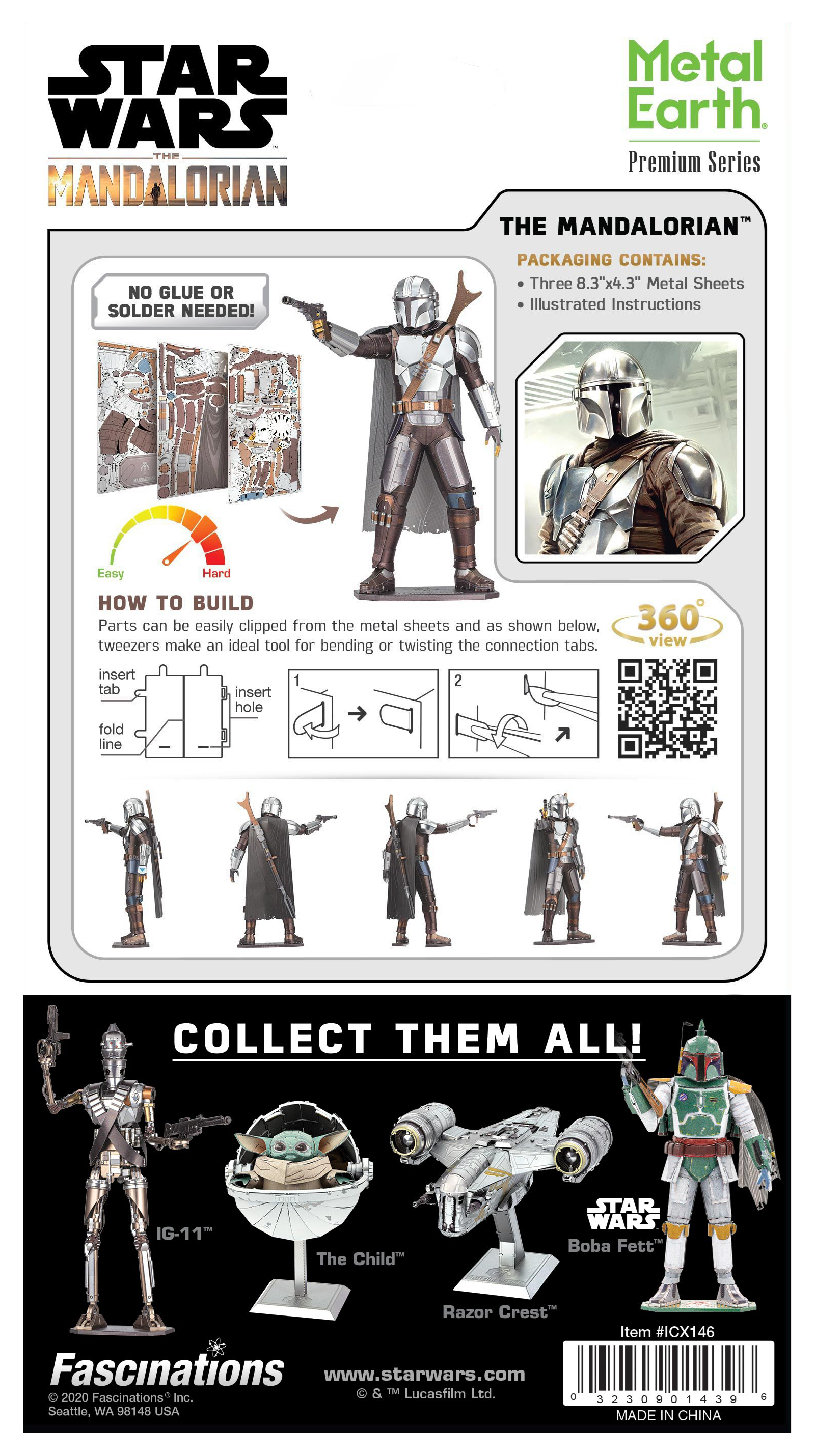 Metal Earth Iconx - Star Wars The Mandalorian    