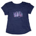 Plain Sight Chico Pines - Womens Hi-Low Scoop Neck T-Shirt NAVY HEATHER S  3263643.1