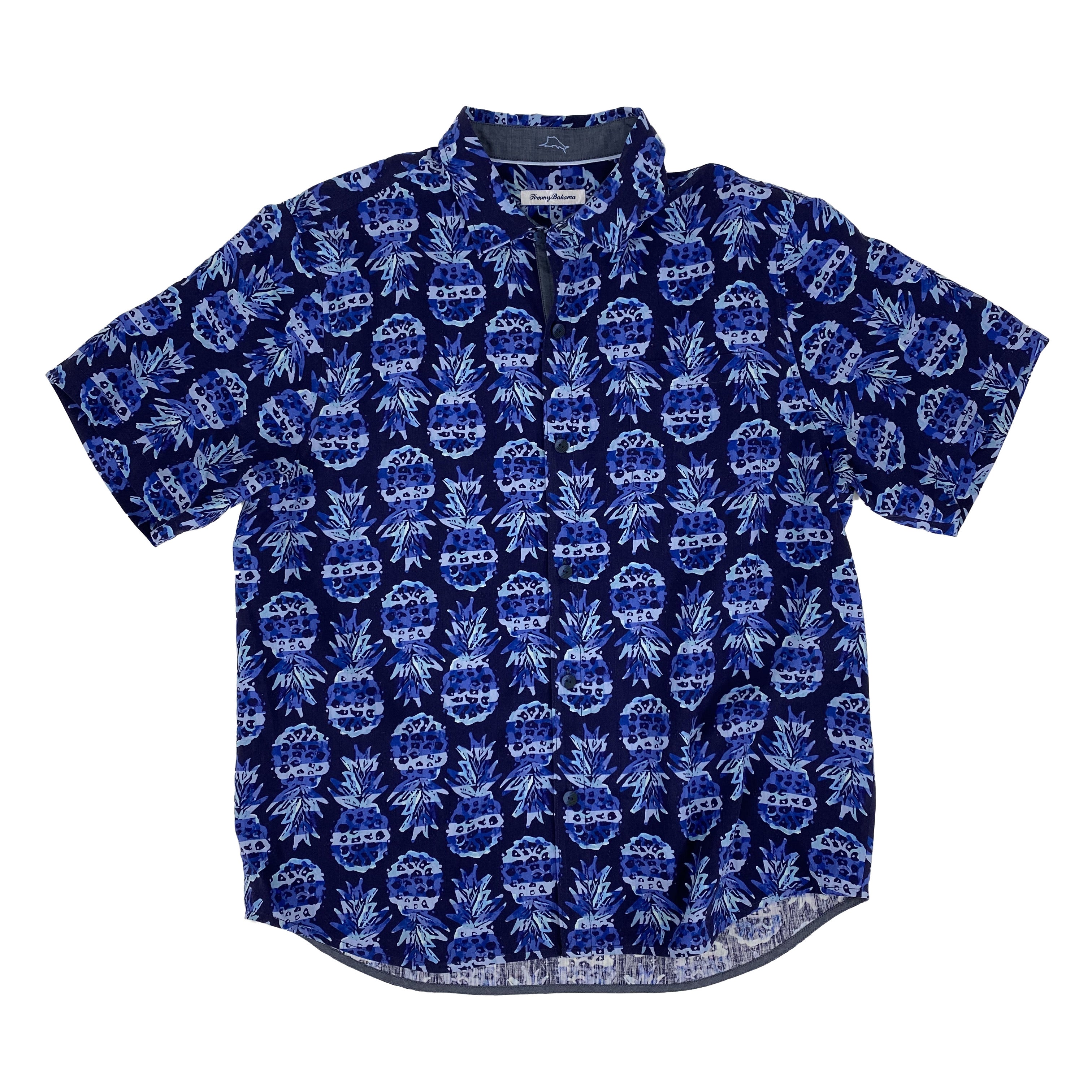 Tommy Bahama Pineapple Party ISLAND NAVY M  755633396012