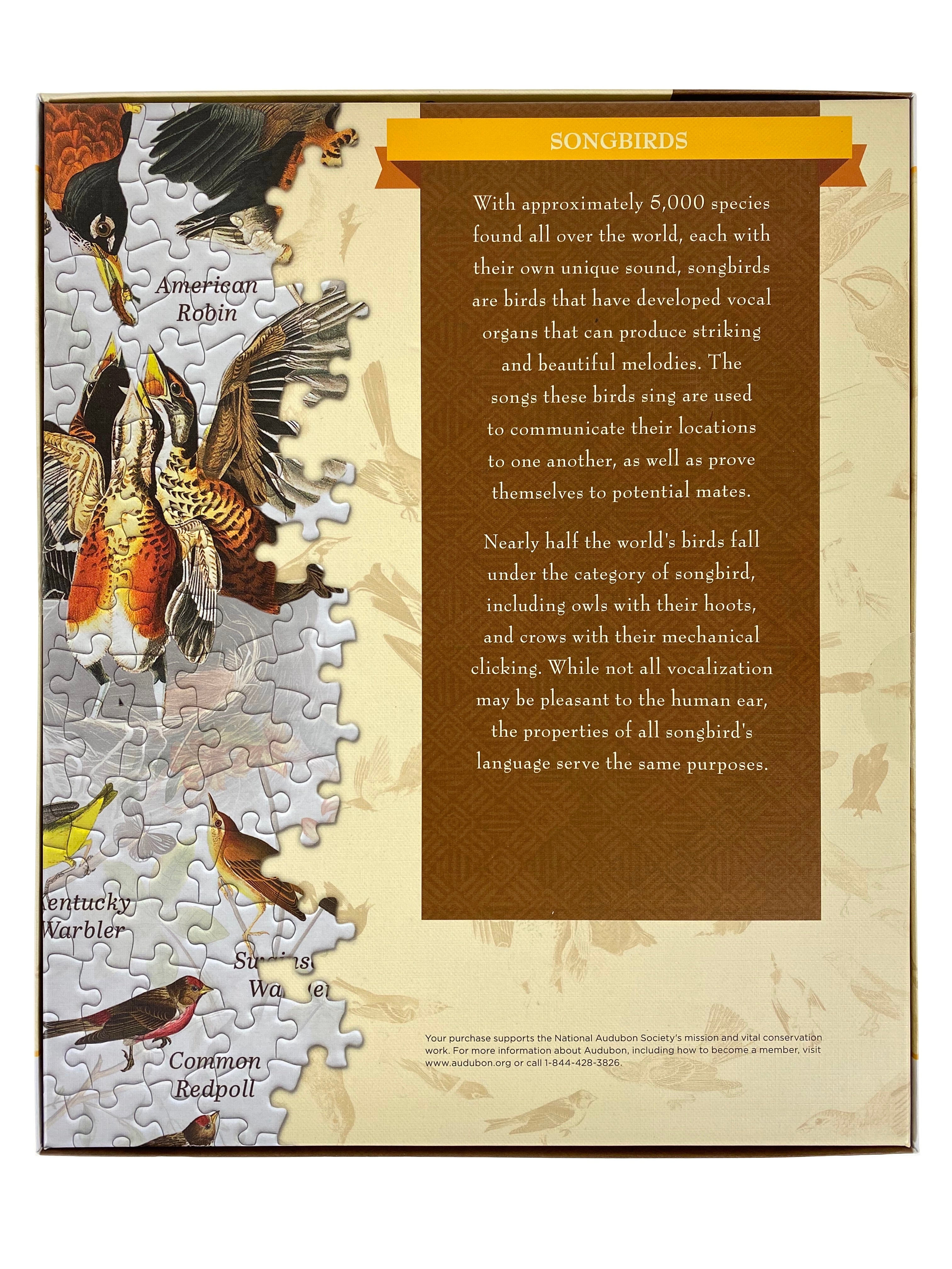 Audubon Songbirds 1000 Piece Puzzle    