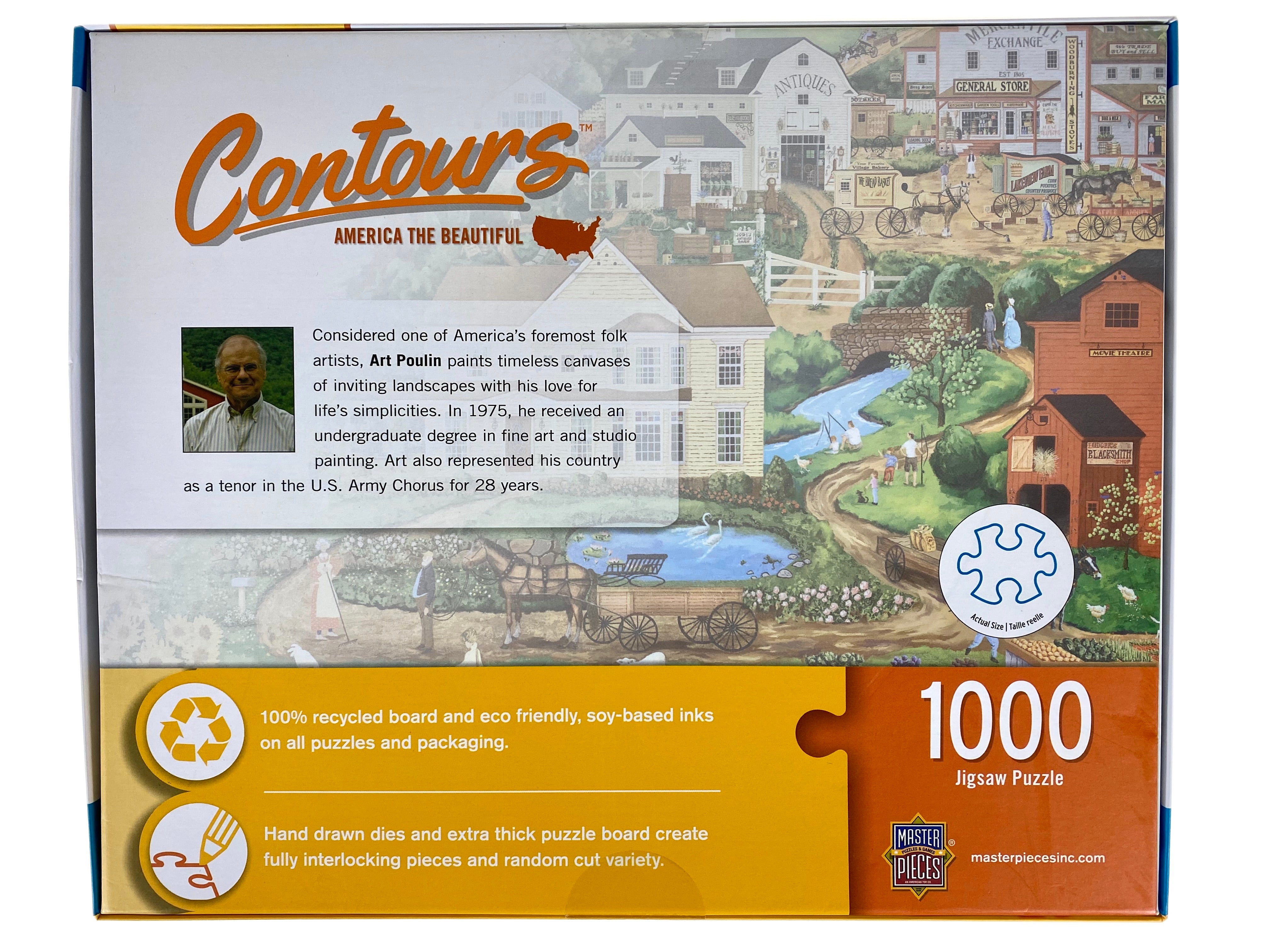 America The Beautiful 1000 Piece Contours Puzzle    